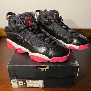 Girls Jordan 6 Rings GS 2013 Spark Pink Youth Size 5Y Women Size 6.5 Authentic